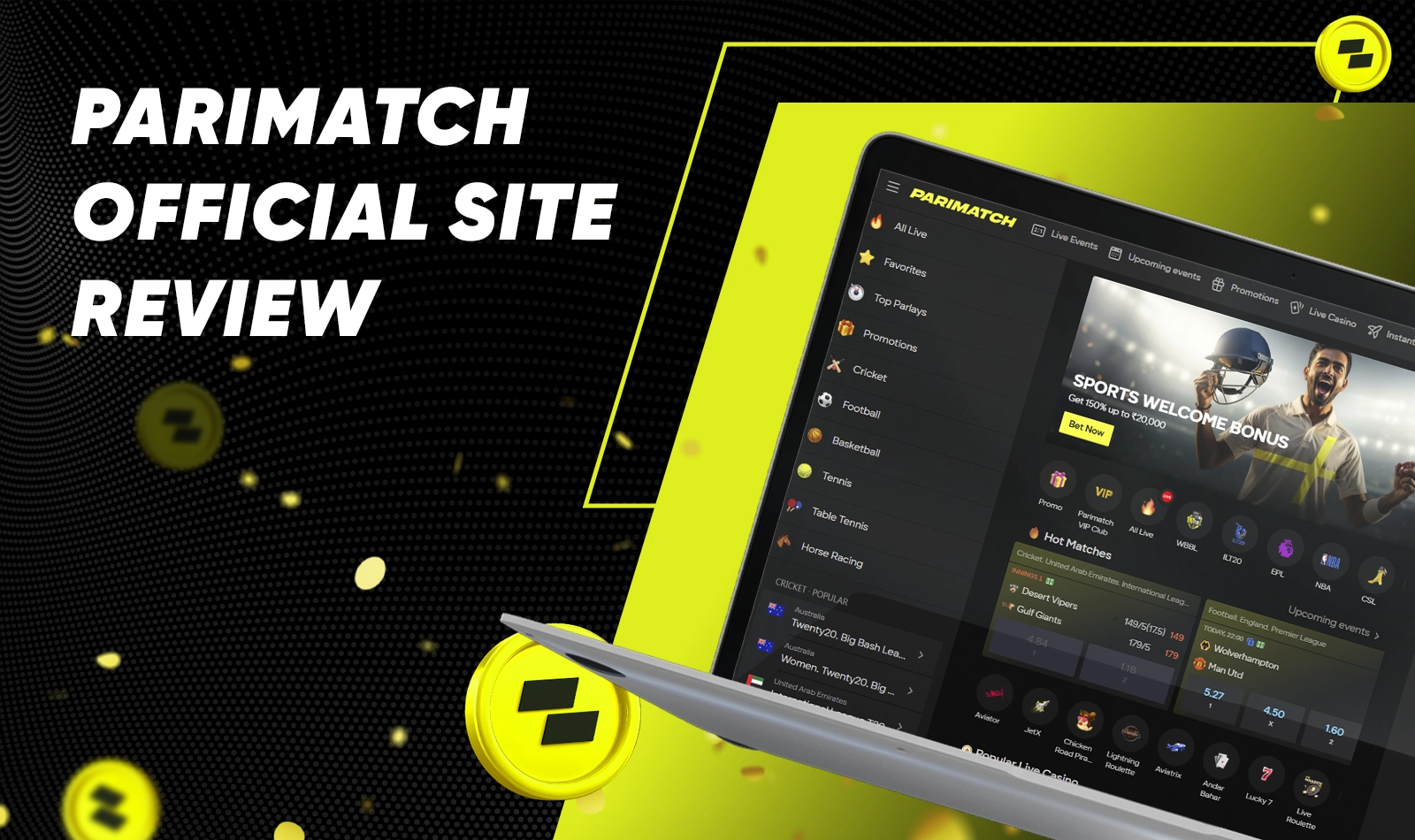Clear review of Parimatch website features and navigation flow